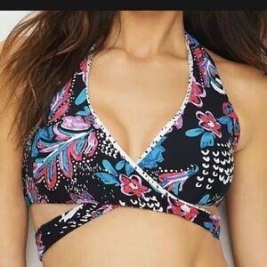 NWT Anne Cole Thats a wrap Marilyn bikini top size Small